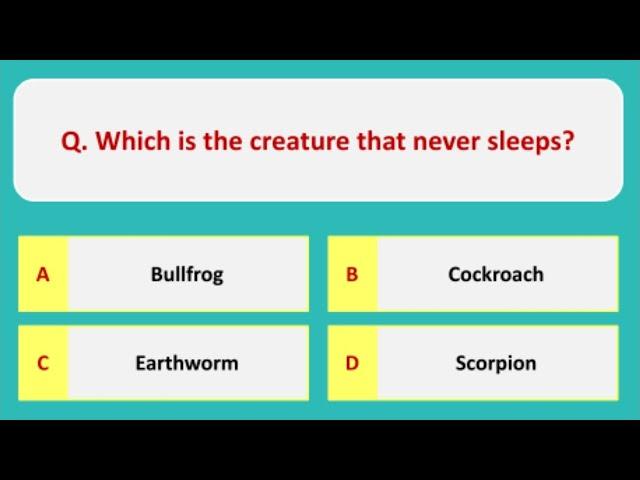 Interesting GK Quiz | Interesting General Knowledge Questions | Key To Goal | Quiz