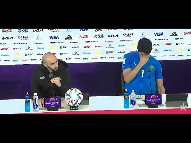 Press Conference of Moroccan coach Walid Regragui & Yassine Bono after Portugal match.