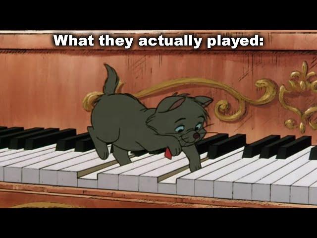 Pianos are Never Animated Correctly... (Aristocats)