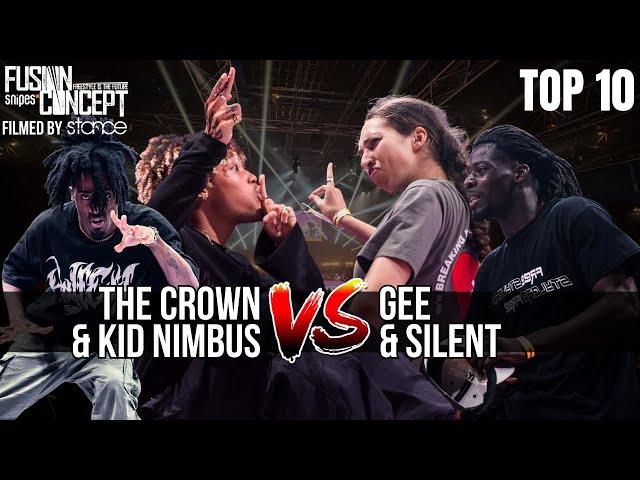 FUSION CONCEPT 2024 - TOP 10 - THE CROWN & KID NIMBUS VS JR SNIPER & QUEEN NAAB