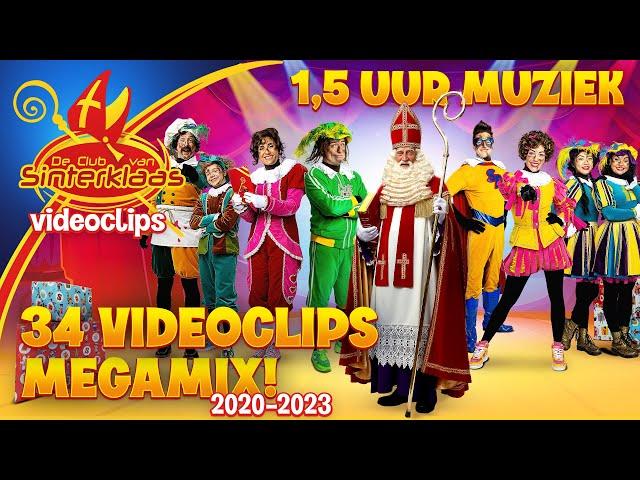 34 VIDEOCLIPS MEGAMIX COMPILATIE  2020-2023 • SINTERKLAASLIEDJES • De Club van Sinterklaas