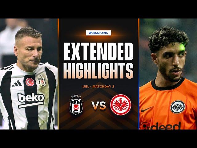 Beşiktaş vs. Eintracht Frankfurt: Extended Highlights | UEL League Phase MD 2 | CBS Sports Golazo