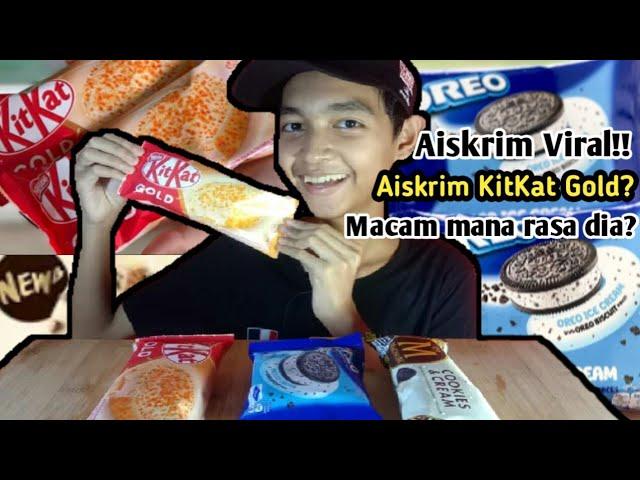 Aiskrim Viral : KITKAT GOLD //  OREO SANDWICH // MAGNUM COOKIES & CREAM