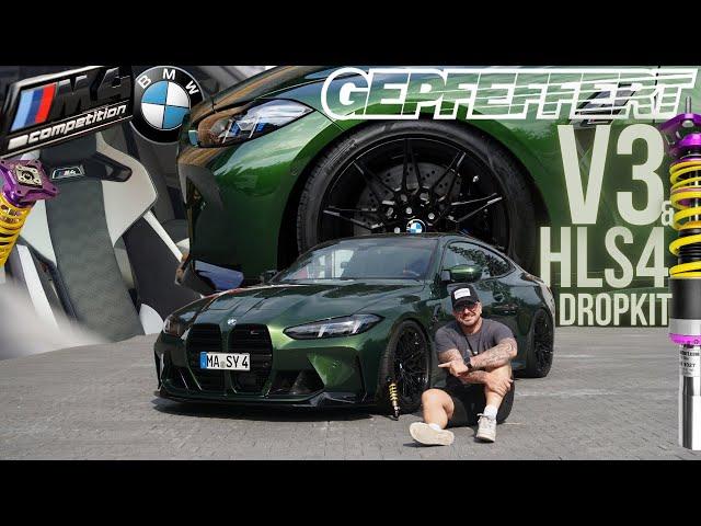 BMW M4 Competition G82 mit GEPFEFFERT KW V3 & HLS4 Dropkit