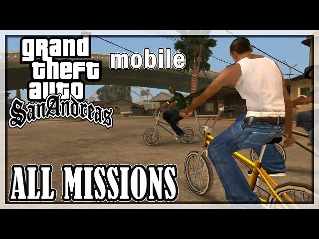 GTA San Andreas Mobile - All missions [Full HD] Walkthrough, No Commentary