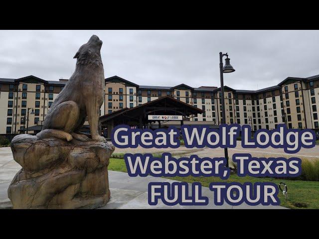 FULL Tour of the new Great Wolf Lodge in Webster, Texas | August 2024