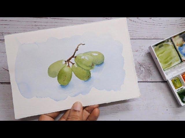 Watercolor still life painting tutorial for beginners.