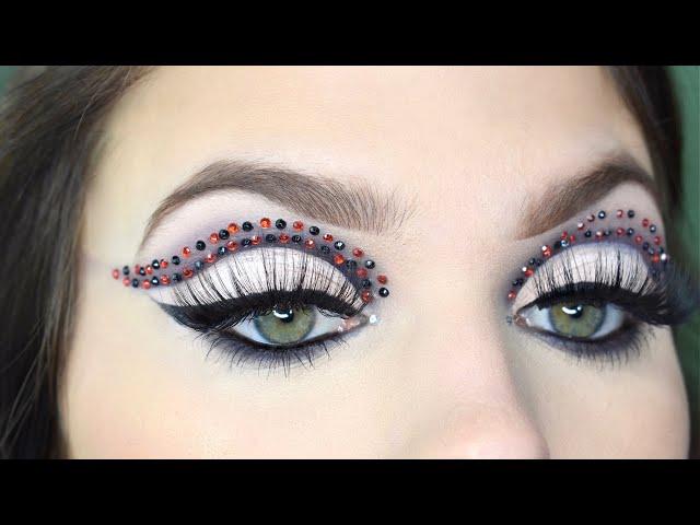black & red cut crease | anti-valentine's day makeup tutorial | #short