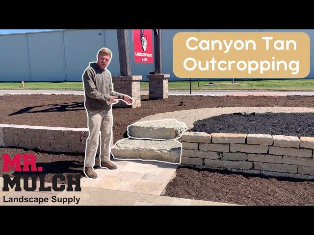 Canyon Tan Outcropping - Natural Stone Steps at Mr. Mulch Landscape Supply