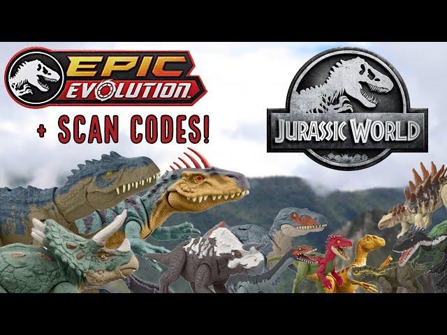 Jurassic World Epic Evolution all Dinosaur Scan Codes + Review!