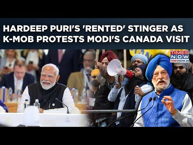 Hardeep Puri's 'Rented' Stinger As Khalistani Convoys Set Out In Protest In Canada| Modi At G7 2025