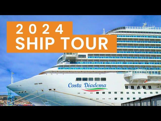 ▶ COSTA DIADEMA - FULL SHIP TOUR - SHIP VISIT - ALL SPACES