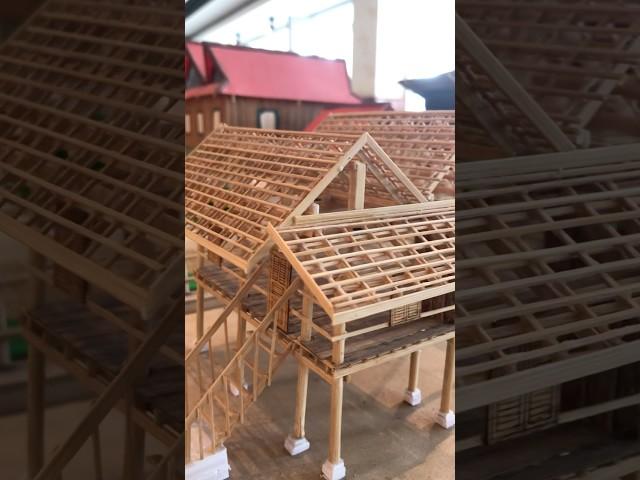 Model wooden structure #model #architecture