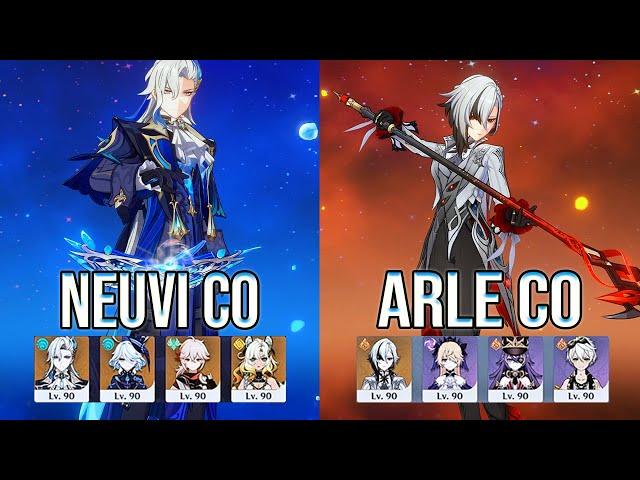 Best two teams? Neuvillette C0 & Arlecchino C0 in Spiral abyss 5.2 floor 12 Genshin Impact