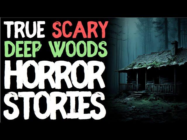 True Deep Woods Scary Horror Stories for Sleep | Black Screen with Rain Sounds