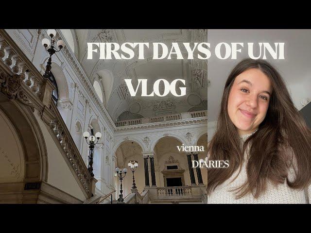 first days of Uni I Wien Vlog I Vienna diaries I ersten Uni Tage in Wien