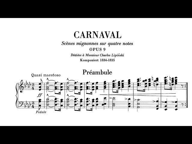 Robert Schumann - Carnival, Op.9 (Walter Gieseking)