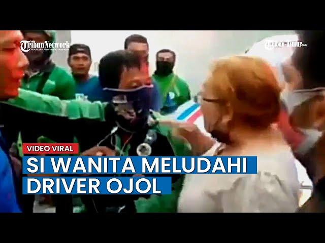 VIRAL Video Wanita Ngamuk Hingga Ludahi Driver Ojol, Ngaku Mobilnya Dipukul