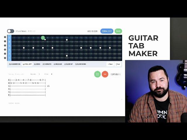 Quick Tip - Free Guitar Tab Maker