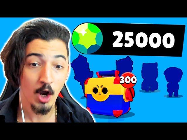 25.000 ELMAS HARCADIK! TÜRKİYE REKORU! (49 KARAKTER) Brawl Stars