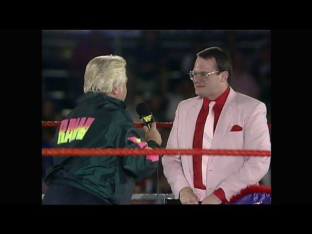 Jim Cornette debuts in the WWF. Bobby The Brain Heenan marks out! 1993