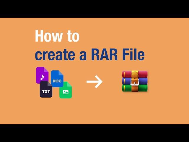 How to create a RAR File - WinRAR Video