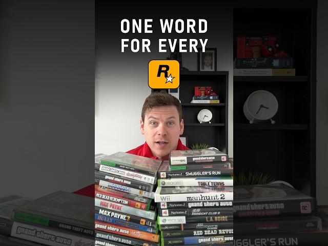 1 word for every Rockstar game