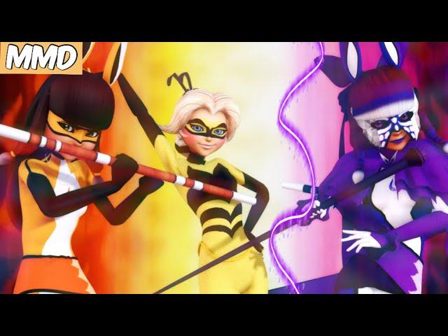 [ MMD Miraculous Ladybug ] Queen Bee x Volpina DUET TRANSFORMATION + MINISODE part. 1 (Animation)