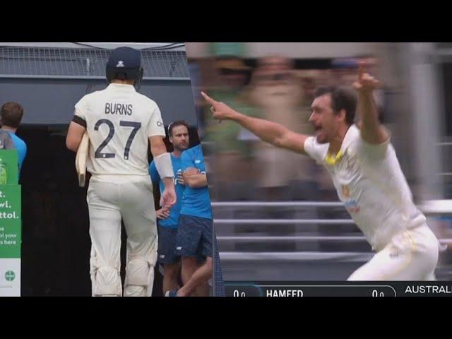 Rory Burns out on first ball | Ashes day 1