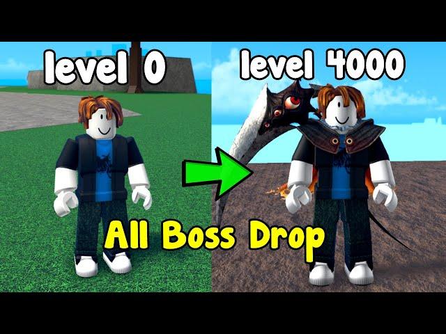 Starting Over As A Noob And Reached Max Level 4000! Got All Drops - King Legacy Roblox