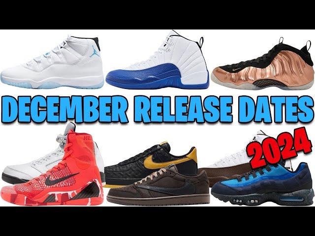 DECEMBER 2024 AIR JORDAN + NIKE SNEAKER RELEASE DATES 