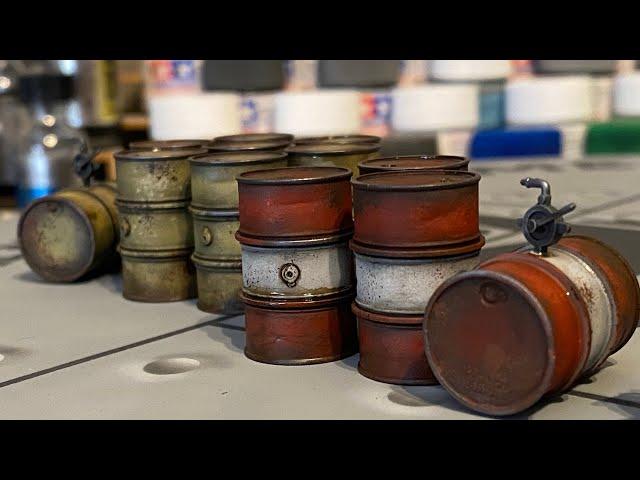 Painting Tamiya's 1/35 Scale German Fuel Drums