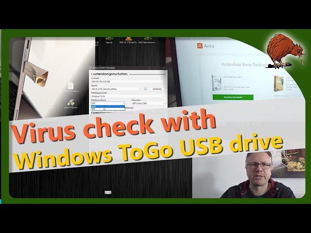 Windows: Virus check with Windows ToGo