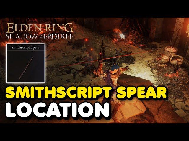 Elden Ring DLC - Smithscript Spear Location (Throwing Spear Weapon)