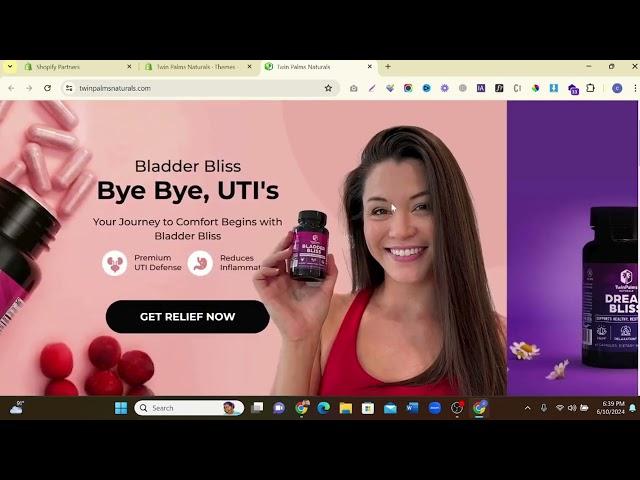 Shopify landing page and product page By Shopify Gempages Page builder for client Project