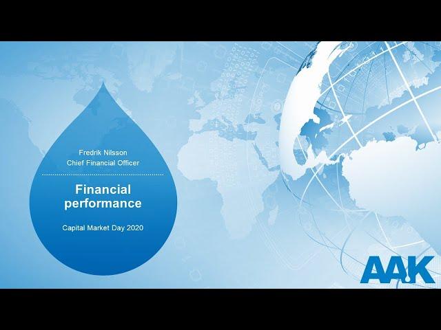 AAK CMD 2020 – Fredrik Nilsson, CFO – Financial performance