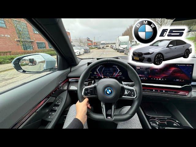 BMW i5 eDrive40 M Package 2024 POV Test Drive | 0 to 100 | Binaural Sound | ASMR