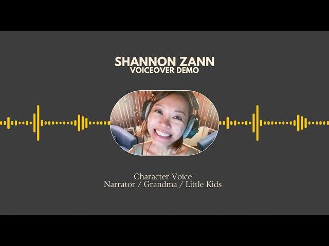 Shannon Zann Character Voiceover