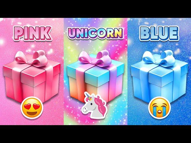 Choose Your Gift...! Pink, Unicorn or Blue  How Lucky Are You?  Quiz Shiba