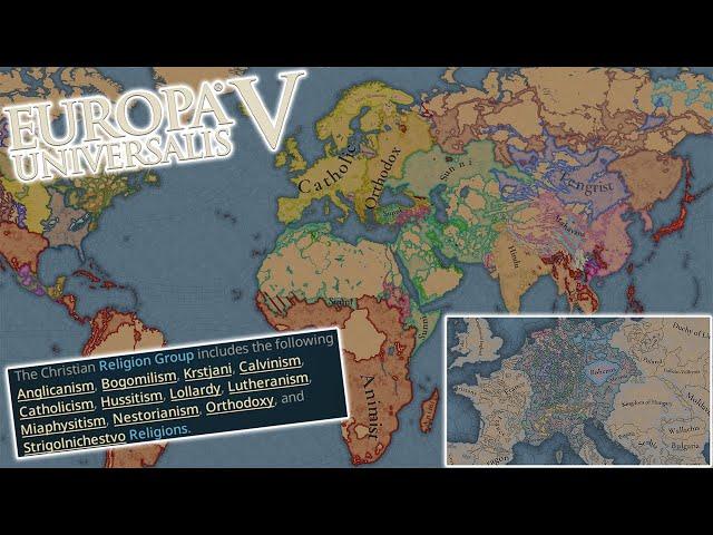 EU5 ENTIRE WORLD RELIGION MAP & Insane HRE Map REVEALED