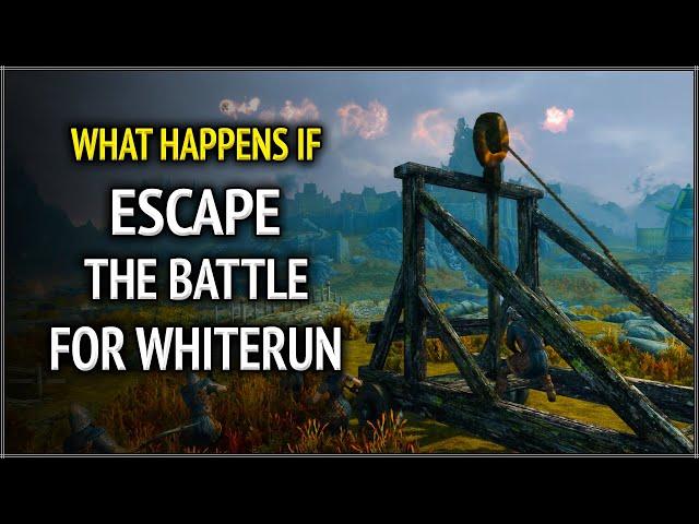 Skyrim ٠ What Happens if you Escape the Battle for Whiterun