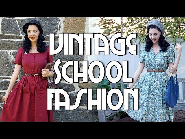 VINTAGE ACADEMIA FALL LOOKBOOK | 1940s Inspired Back to School Outfits!