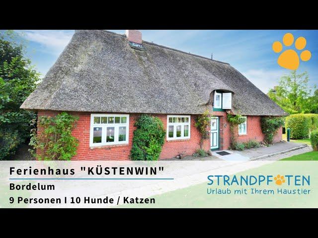 Ferienhaus mit Hund + Katze I Nordsee I Ferienhaus "Küstenwin" I STRANDPFOTEN