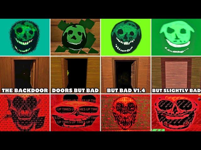 DOORS The Backdoor VS 4 Different BACKDOOR games | ALL JUMPSCARES | Roblox