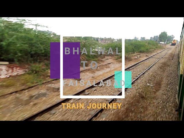 Train Journey | Bhalwal to Faisalabad | PART 3 | 18 Down Millat Express | Mitha Lak Crossing |Action