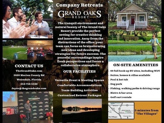 Company Retreats at the Grand Oaks Resort