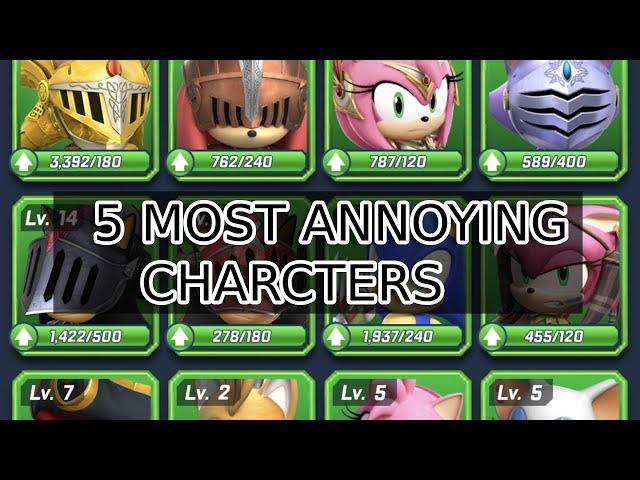 5 Most ANNOYING Characters in Sonic Forces Speed Battle (with memes)