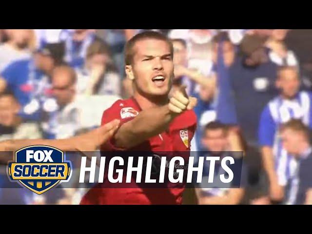 Sunjic levels for Stuttgart against Hertha Berlin - 2015–16 Bundesliga Highlights