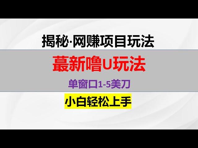 最新海外塔防链游撸美金，单窗口15美刀