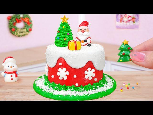 Beautiful Miniature Fondant Christmas Cake Recipe Decorating ️ Holiday Cake Ideas By Mini Cakes